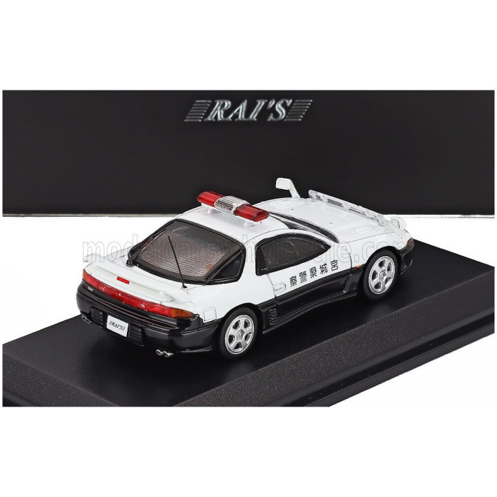 CAR NEL MITSUBISHI GTO TWIN TURBO (Z16A) JAPAN POLICE 1994 - WHITE BLACK 1/64
