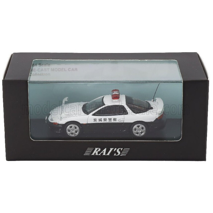 CAR NEL MITSUBISHI GTO TWIN TURBO (Z16A) JAPAN POLICE 1994 - WHITE BLACK 1/64