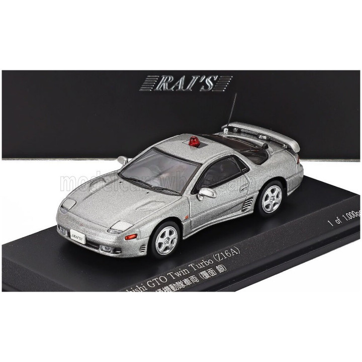 CAR NEL MITSUBISHI GTO TWIN TURBO (Z16A) MASKED POLICE CAR 1994 - SILVER 1/64