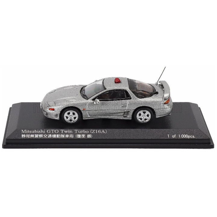 CAR NEL MITSUBISHI GTO TWIN TURBO (Z16A) MASKED POLICE CAR 1994 - SILVER 1/64