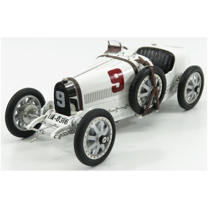 CMC BUGATTI T35 N 9 NATION COLOUR PROJECT GERMANY 1924 - WHITE 1/18
