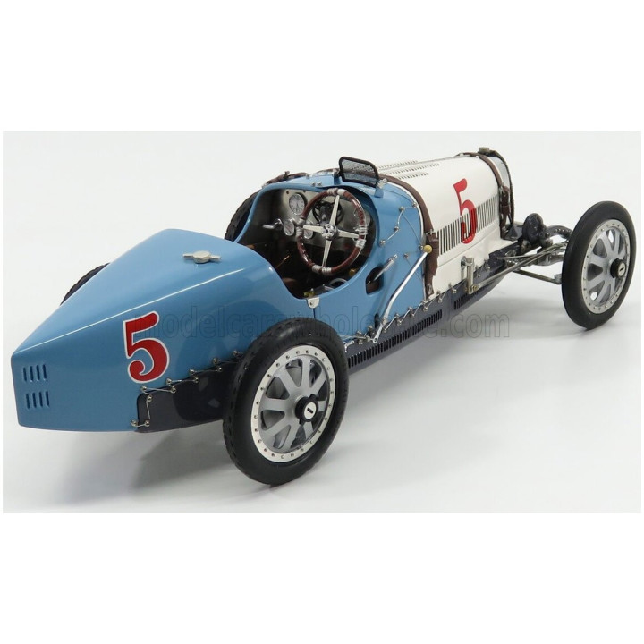 CMC BUGATTI T35 N 5 NATION COLOUR PROJECT ARGENTINA 1924 - LIGHT BLUE WHITE 1/18