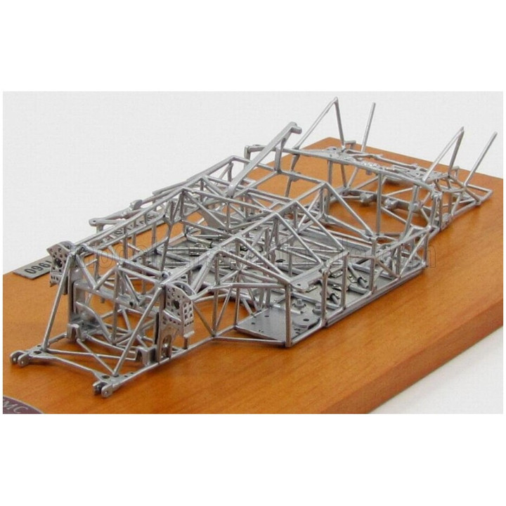CMC MASERATI TELAIO - TIPO 61 BIRDCAGE CHASSIS 1960 - SILVER 1/18