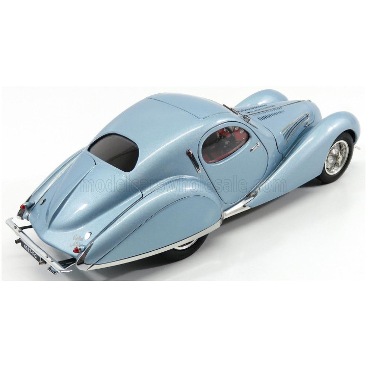 CMC TALBOT LAGO T150 COUPE C-SS TEARDROP FIGONI & FALASCHI 1937 - LIGHT BLUE MET 1/18