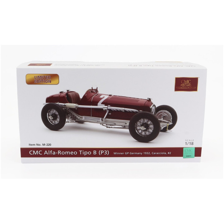CMC ALFA ROMEO F1 P3 N 2 WINNER GERMANY GP 1932 R.CARACCIOLA - RED 1/18