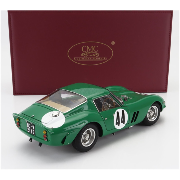 CMC FERRARI 250 GTO ch.4491 RHD COUPE N 44 2nd BRITISH GP SILVERSTONE 1963 DAVID PIPER - GREEN 1/18