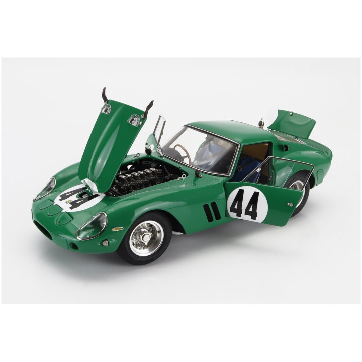 CMC FERRARI 250 GTO ch.4491 RHD COUPE N 44 2nd BRITISH GP SILVERSTONE 1963 DAVID PIPER - GREEN 1/18