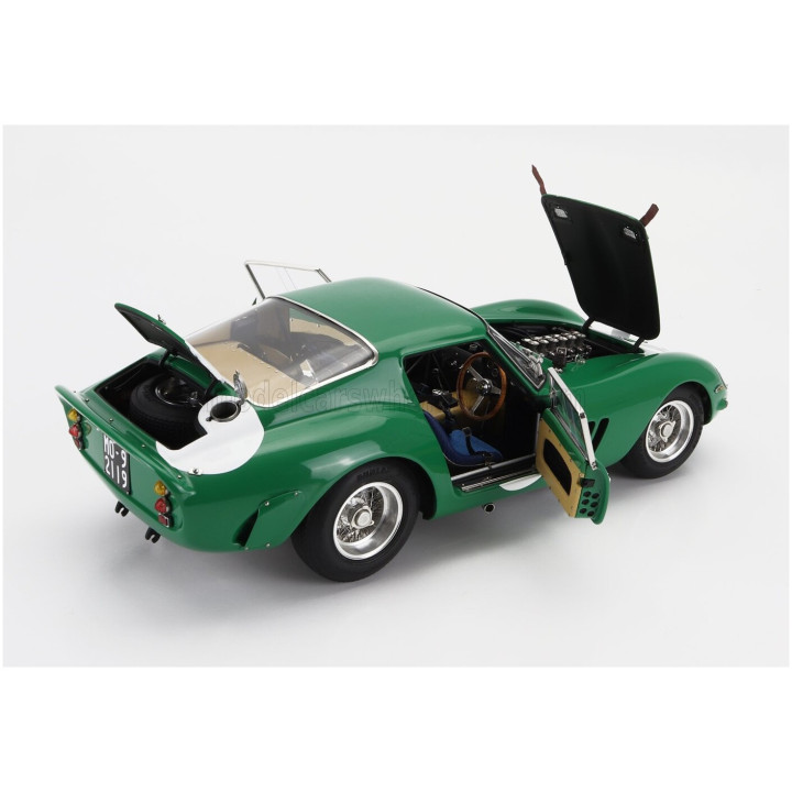 CMC FERRARI 250 GTO ch.4491 RHD COUPE N 44 2nd BRITISH GP SILVERSTONE 1963 DAVID PIPER - GREEN 1/18