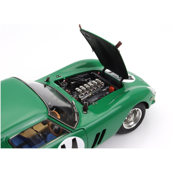 CMC FERRARI 250 GTO ch.4491 RHD COUPE N 44 2nd BRITISH GP SILVERSTONE 1963 DAVID PIPER - GREEN 1/18
