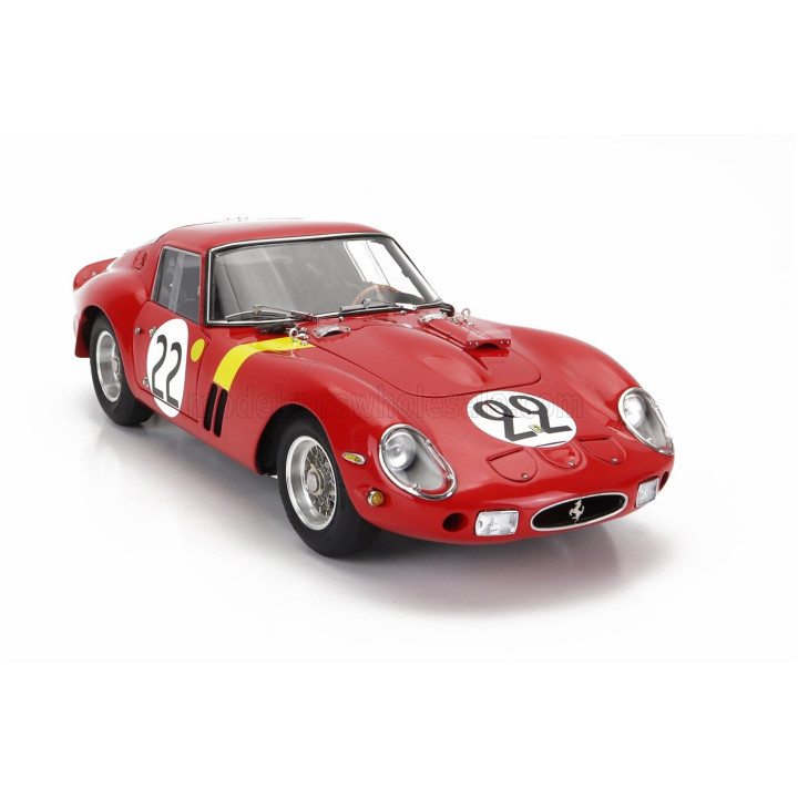 CMC FERRARI 250 GTO 3.0L V12 TEAM EQUIPE NATIONALE BELGE N 22 3rd 24h LE MANS 1962 L.DERNIER - ''BEURLYS'' J.BLATON - RED 1/18