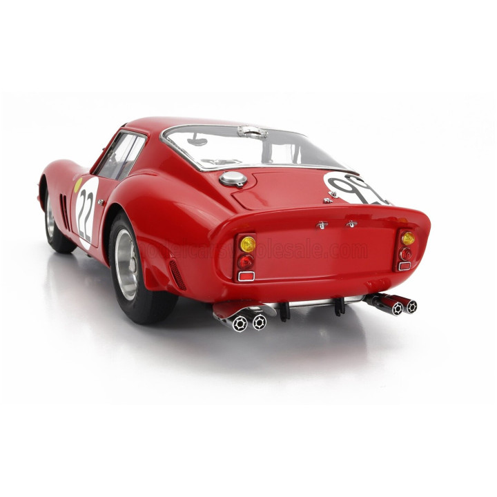 CMC FERRARI 250 GTO 3.0L V12 TEAM EQUIPE NATIONALE BELGE N 22 3rd 24h LE MANS 1962 L.DERNIER - ''BEURLYS'' J.BLATON - RED 1/18