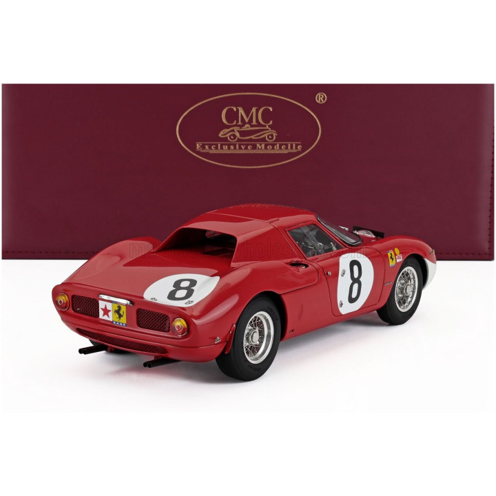CMC FERRARI 250LM ch. n5909 N 8 12h REIMS 1964 JOHN SURTEES - LORENZO BANDINI - GREEN 1/18