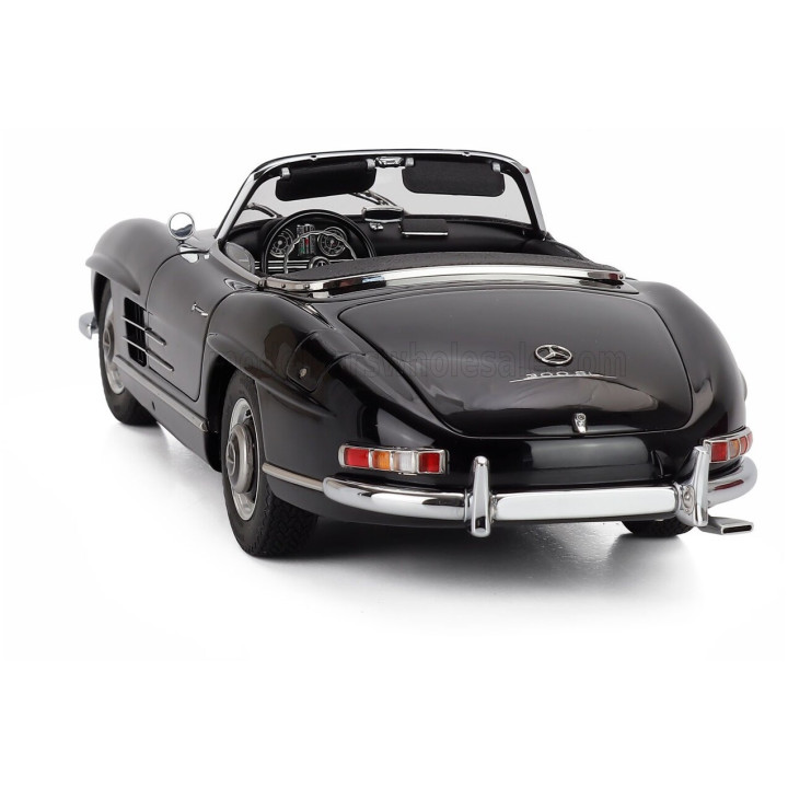 CMC MERCEDES BENZ 300SL ROADSTER SPIDER SOFT-TOP OPEN (W198) 1957 - BLACK 1/18