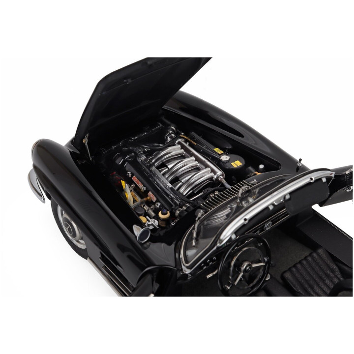 CMC MERCEDES BENZ 300SL ROADSTER SPIDER SOFT-TOP OPEN (W198) 1957 - BLACK 1/18