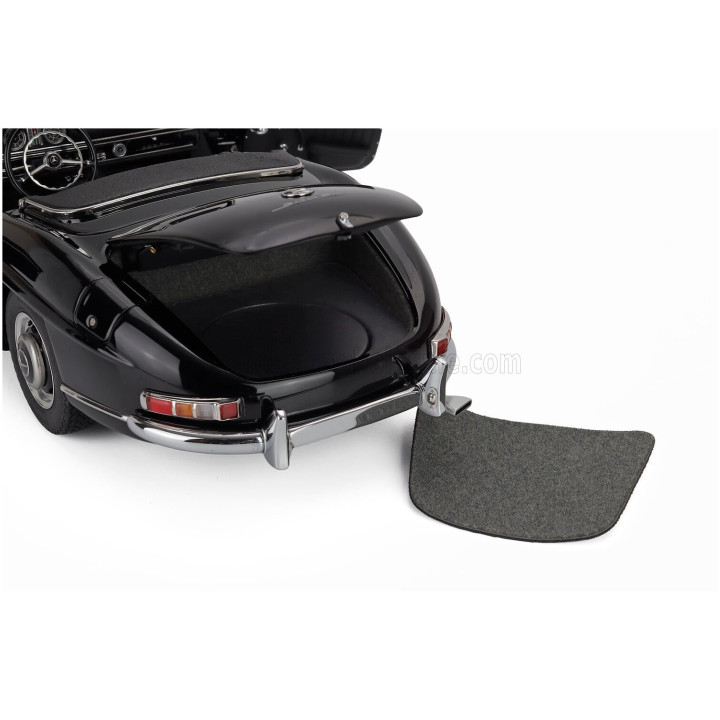 CMC MERCEDES BENZ 300SL ROADSTER SPIDER SOFT-TOP OPEN (W198) 1957 - BLACK 1/18