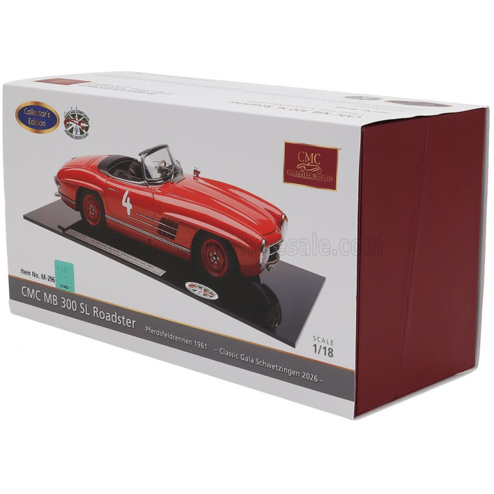 CMC MERCEDES BENZ 300SL ROADSTER SPIDER OPEN N 4 PFERDSFELD RENNEN 1961 - CLASSIC GALA SCHWETZINGER INTERNATIONAL CONCOURS