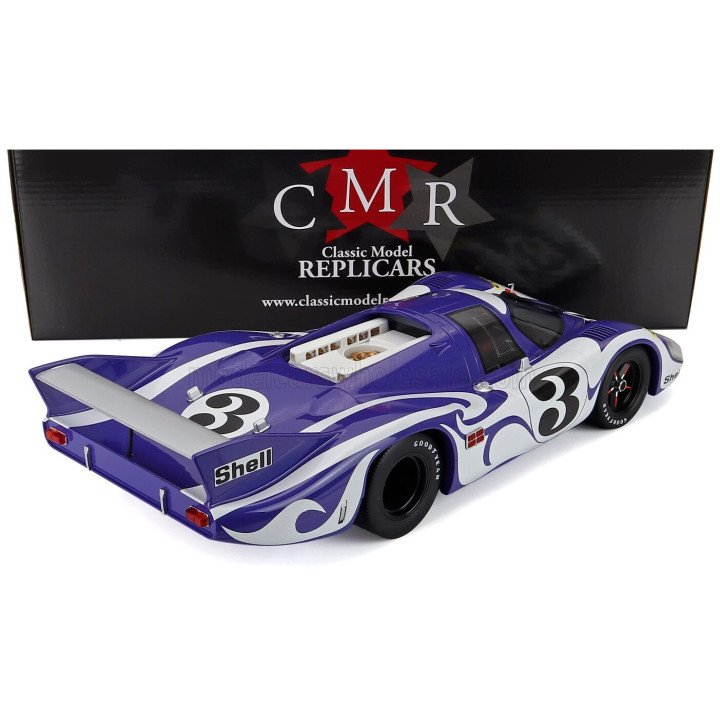 CMR PORSCHE 917LH 4.5L TEAM MARTINI RACING INTERNATIONAL N 3 PRACTICE 24h LE MANS 1970 GERARD LARROUSSE - WILLI KAUHSEN - WHITE