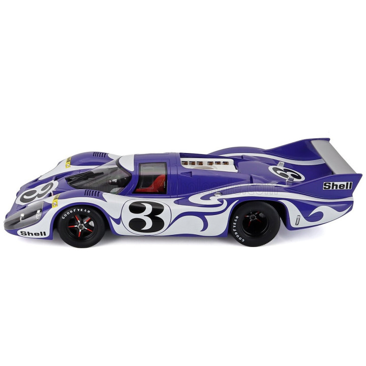 CMR PORSCHE 917LH 4.5L TEAM MARTINI RACING INTERNATIONAL N 3 PRACTICE 24h LE MANS 1970 GERARD LARROUSSE - WILLI KAUHSEN - WHITE