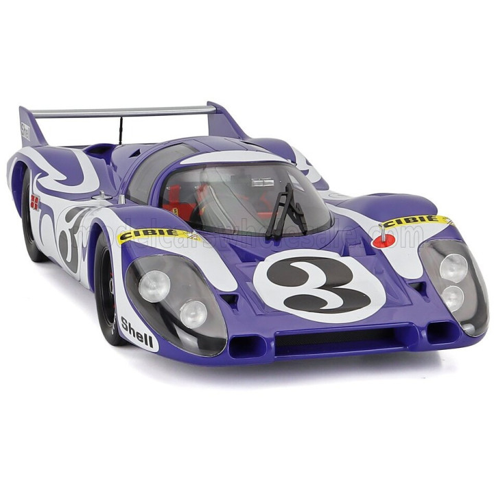 CMR PORSCHE 917LH 4.5L TEAM MARTINI RACING INTERNATIONAL N 3 PRACTICE 24h LE MANS 1970 GERARD LARROUSSE - WILLI KAUHSEN - WHITE