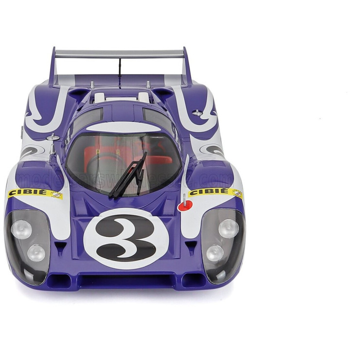 CMR PORSCHE 917LH 4.5L TEAM MARTINI RACING INTERNATIONAL N 3 PRACTICE 24h LE MANS 1970 GERARD LARROUSSE - WILLI KAUHSEN - WHITE