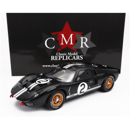 CMR FORD USA GT40 MKII 7.0L V8 TEAM SHELBY AMERICAN INC. N 2 WINNER 24h LE MANS 1966 BRUCE McLAREN - CHRIS AMON - BLACK SILVER