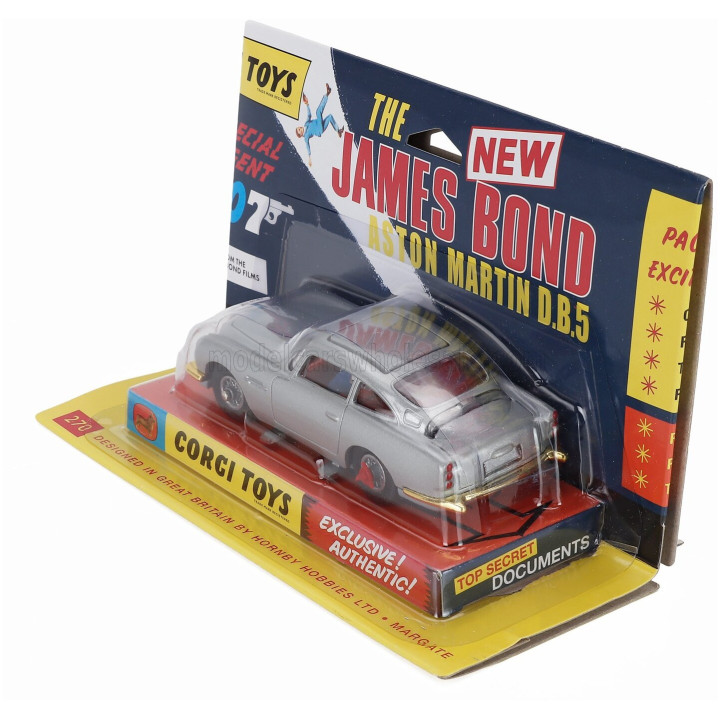 CORGI ASTON MARTIN DB5 1963 - 007 JAMES BOND - GOLD GRILL EDITION - SILVER 1/43