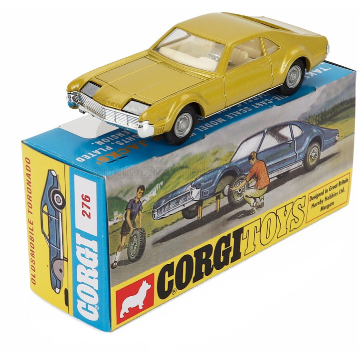 CORGI OLDSMOBILE TORONADO COUPE 1966 - YELLOW MET 1/43
