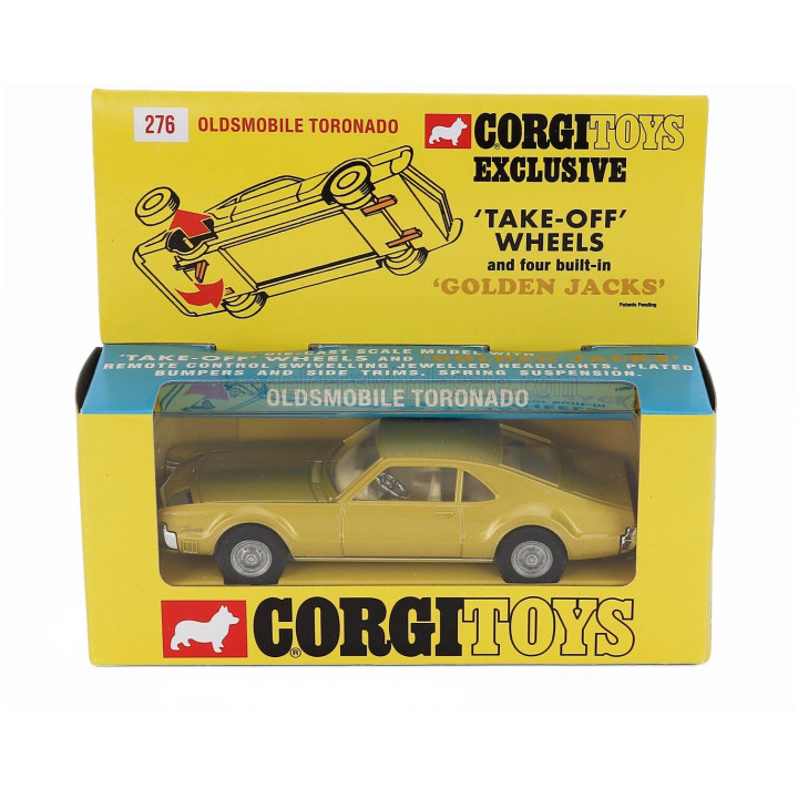 CORGI OLDSMOBILE TORONADO COUPE 1966 - YELLOW MET 1/43