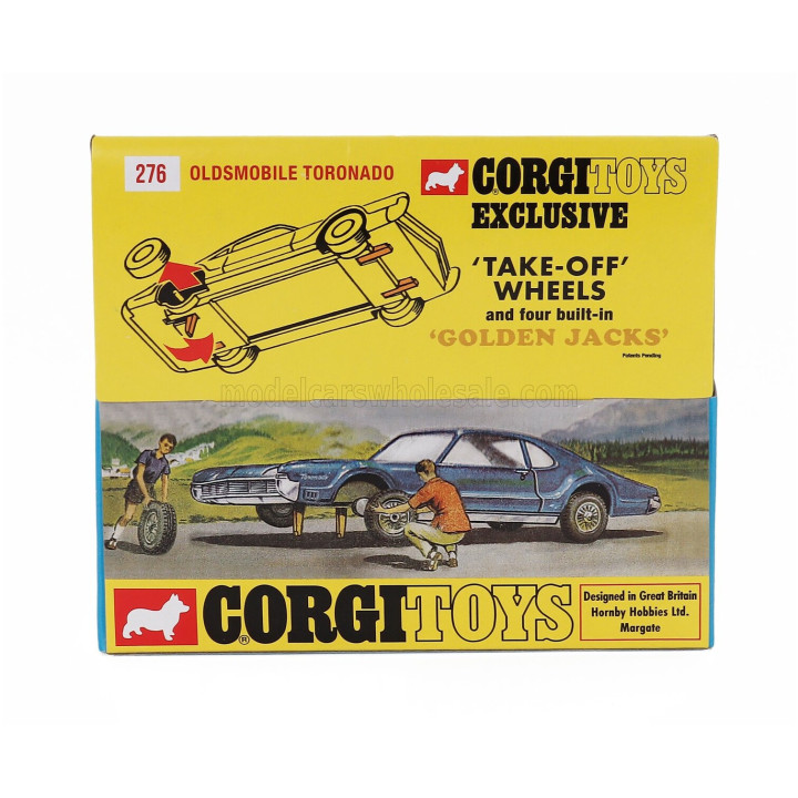 CORGI OLDSMOBILE TORONADO COUPE 1966 - YELLOW MET 1/43