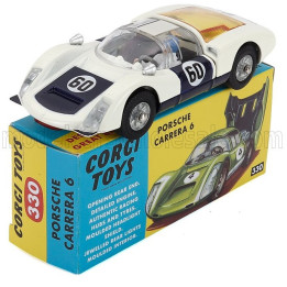CORGI PORSCHE 906 CARRERA 6 N 60 COUPE 1966 - WHITE BLUE 1/43