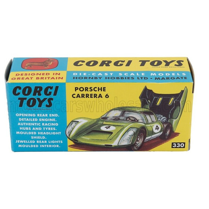 CORGI PORSCHE 906 CARRERA 6 N 60 COUPE 1966 - WHITE BLUE 1/43