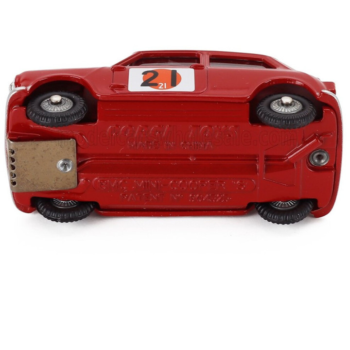 CORGI AUSTIN SEVEN (MINI) N 21 RALLY RAC INTERNATIONAL 1966 TONY FALL - MIKE WOOD - RED WHITE 1/43
