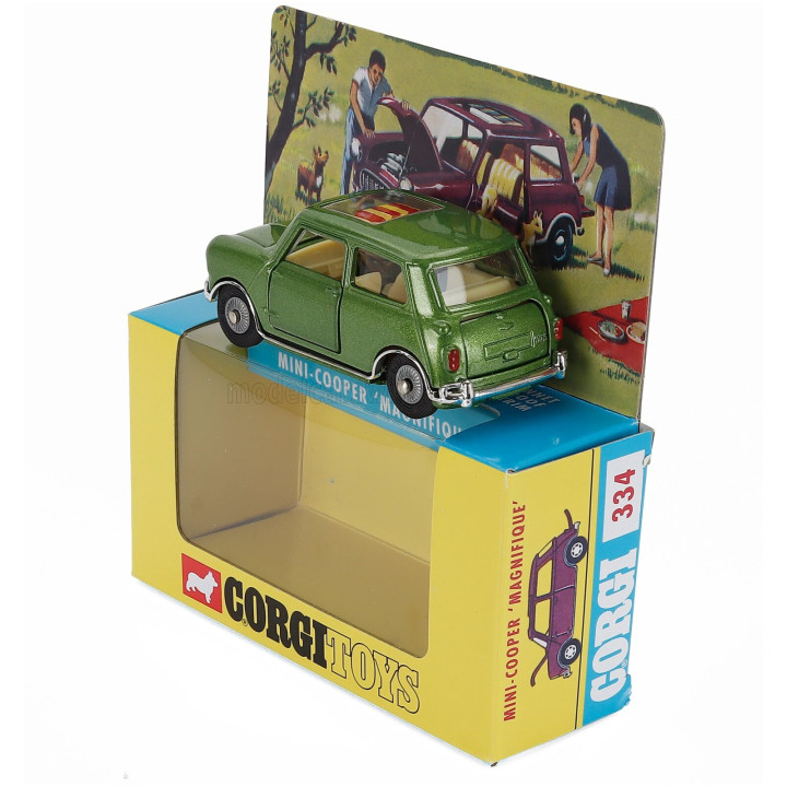 CORGI MORRIS MINI COOPER MAGNIFIQUE 1968 - GREEN MET 1/43