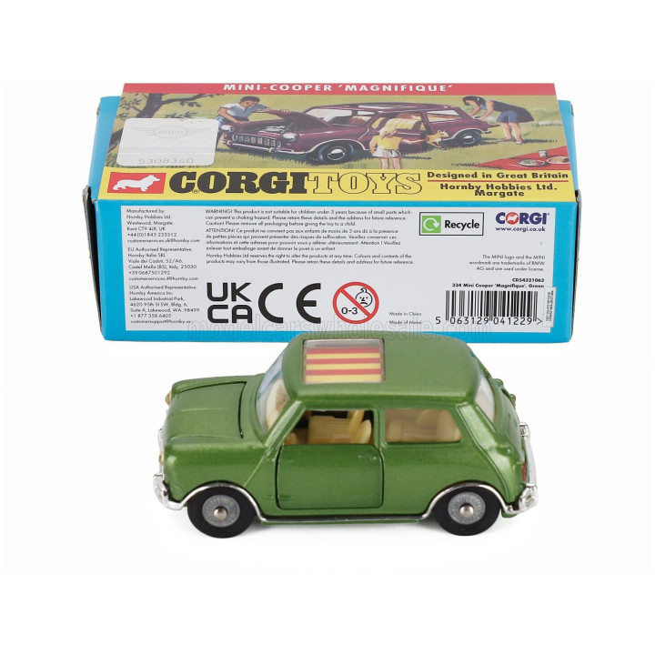 CORGI MORRIS MINI COOPER MAGNIFIQUE 1968 - GREEN MET 1/43