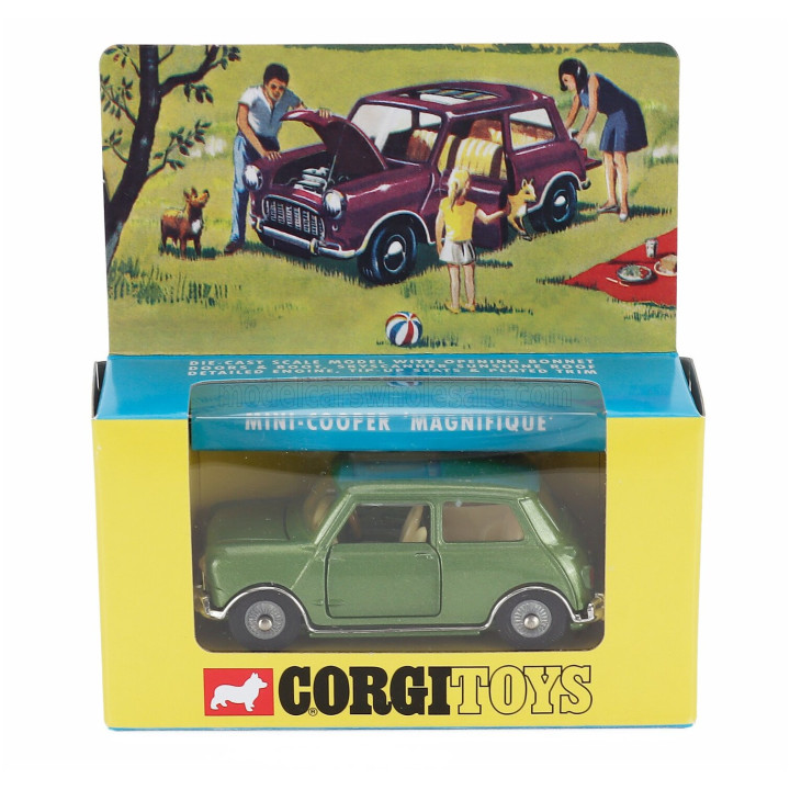 CORGI MORRIS MINI COOPER MAGNIFIQUE 1968 - GREEN MET 1/43