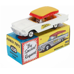 CORGI CHRYSLER BERMUDA TAXI 1952 - WHITE RED YELLOW 1/43
