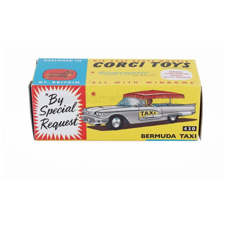 CORGI CHRYSLER BERMUDA TAXI 1952 - WHITE RED YELLOW 1/43
