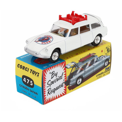 CORGI CITROEN ID19 SW STATION WAGON SAFARI CORGI SKI CLUB 1960 - WHITE 1/43