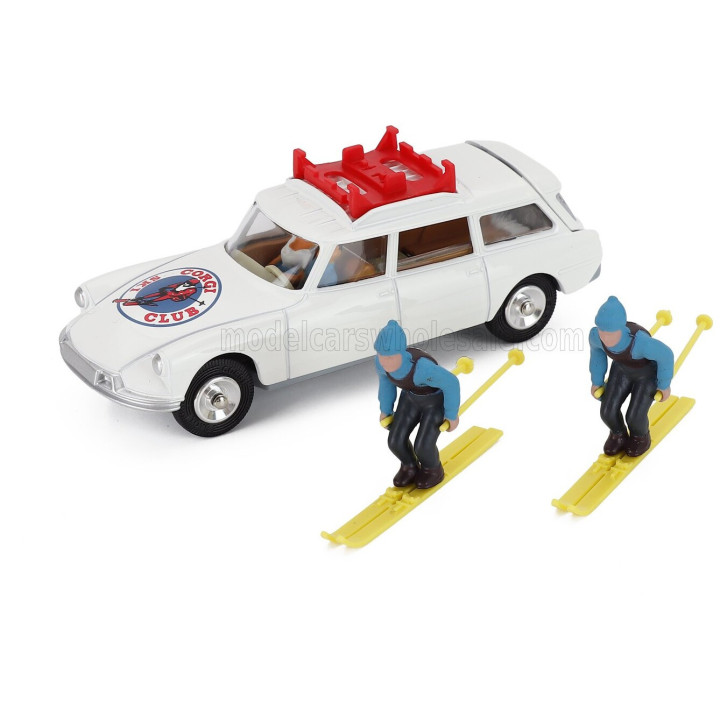 CORGI CITROEN ID19 SW STATION WAGON SAFARI CORGI SKI CLUB 1960 - WHITE 1/43