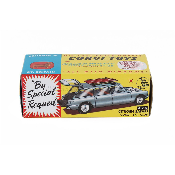 CORGI CITROEN ID19 SW STATION WAGON SAFARI CORGI SKI CLUB 1960 - WHITE 1/43