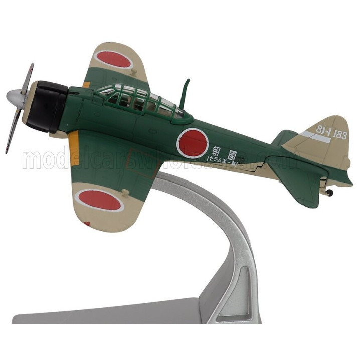 CORGI MITSUBISHI A6M2-21 ZERO MILITARY AIRPLANE - MILITARY GREEN 1/72