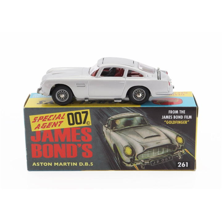 CORGI ASTON MARTIN DB5 1965 - 007 JAMES BOND - GOLDFINGER 1964 - 60's VERSION - SILVER 1/43