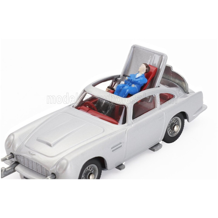 CORGI ASTON MARTIN DB5 1965 - 007 JAMES BOND - GOLDFINGER 1964 - 60's VERSION - SILVER 1/43