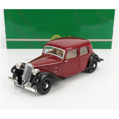 CULT SCALE MODELS CITROEN TRACTION AVANT 7CV 1934 - BORDEAUX BLACK 1/18