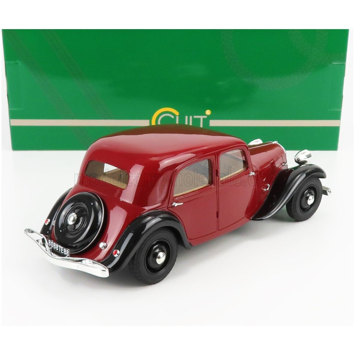 CULT SCALE MODELS CITROEN TRACTION AVANT 7CV 1934 - BORDEAUX BLACK 1/18