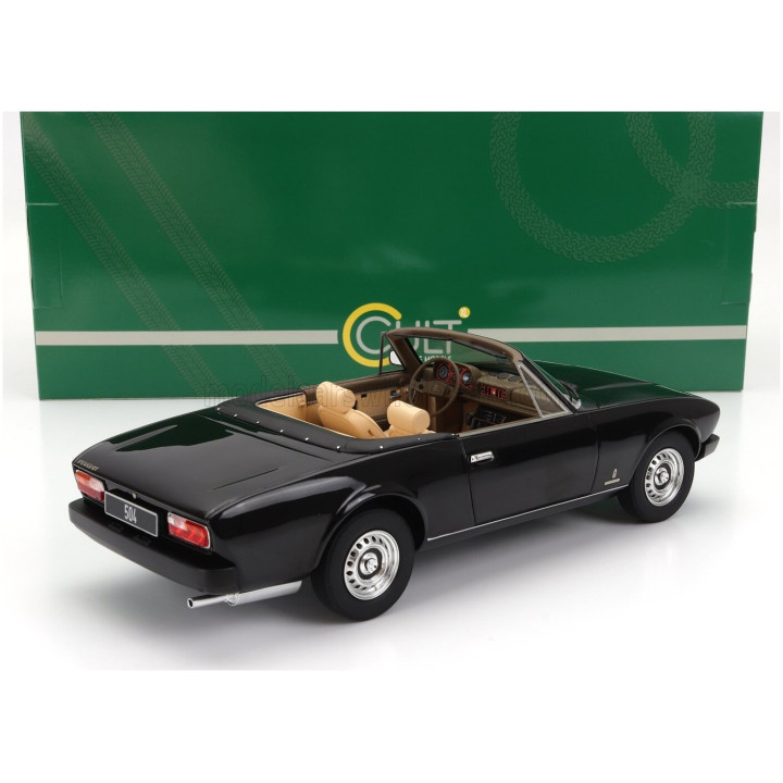 CULT SCALE MODELS PEUGEOT 504 CABRIOLET OPEN 1983 - BLACK 1/18