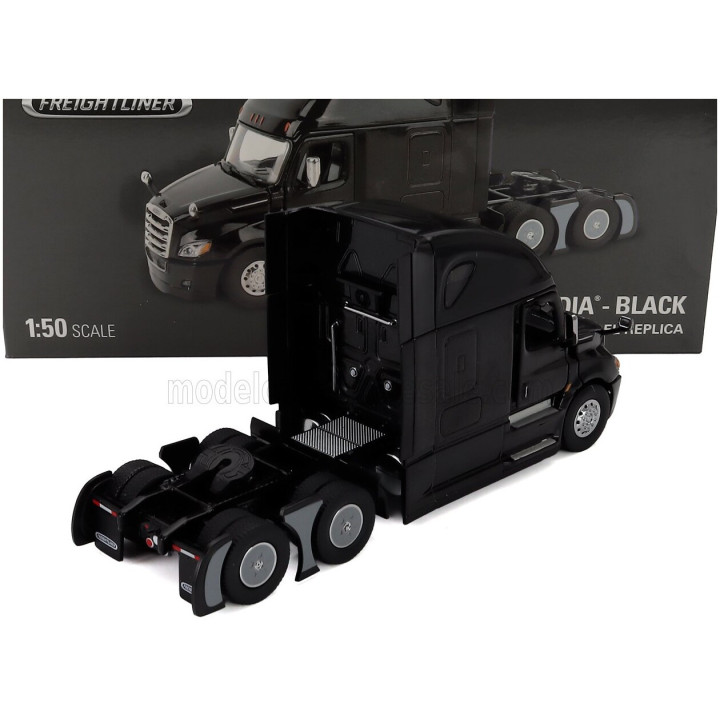 DM MODELS FREIGHTLINER CASCADIA TRACTOR TRUCK 3-ASSI 2015 - BLACK 1/50