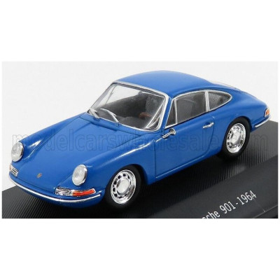 EDICOLA PORSCHE 911 901 1964 - CON VETRINA - WITH SHOWCASE - BLUE 1/43