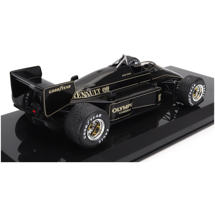 EDICOLA LOTUS F1 97T RENAULT TURBO TEAM LOTUS N 12 SEASON 1985 AYRTON SENNA - DAMAGE BLISTER BOX - BLACK GOLD 1/24