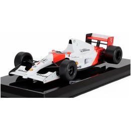 EDICOLA McLAREN F1 MP4/6 HONDA N 1 WORLD CHAMPION SEASON 1991 AYRTON SENNA - DAMAGE BLISTER BOX - RED WHITE 1/24